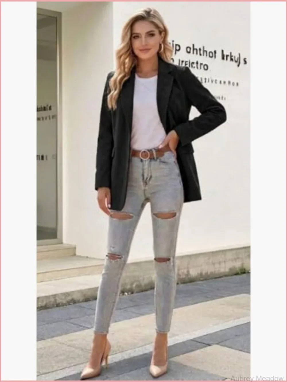 Long Sleeve Corduroy Blazer Notch Lapel Business Casual Dressy Suit Jacket